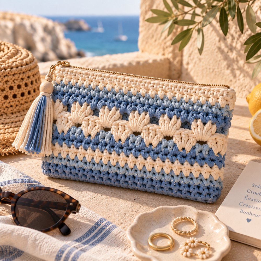 Pochette au crochet